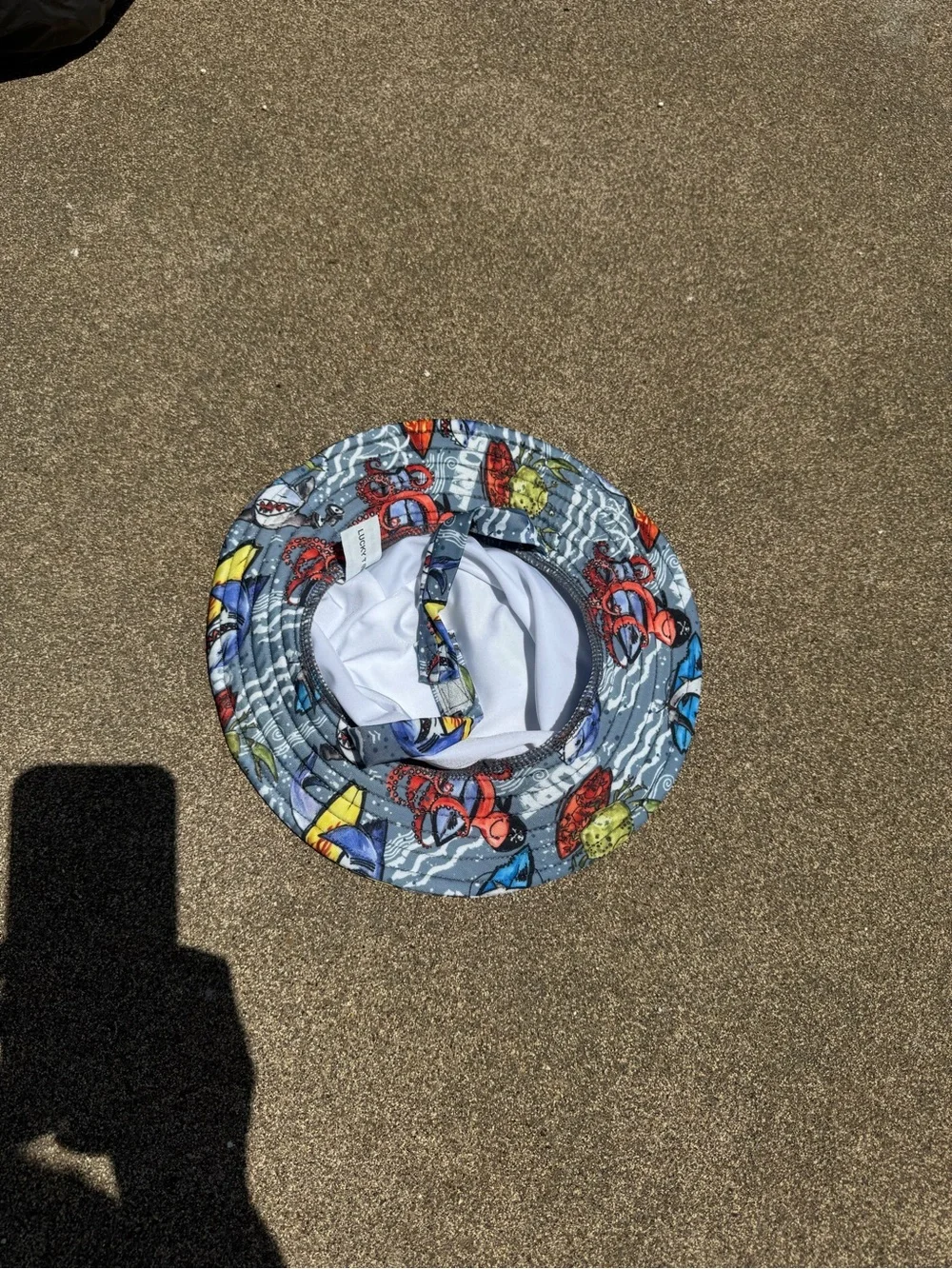 Kids', Ocean Print, Bucket Hat, Size 0-3 years
